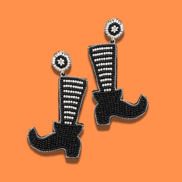 BOGO DEAL BESTSELLER HALLOWEEN EARRING STYLES - SEED BEADED - NEW SET OF 2 PAIRS - Picture 7 of 7